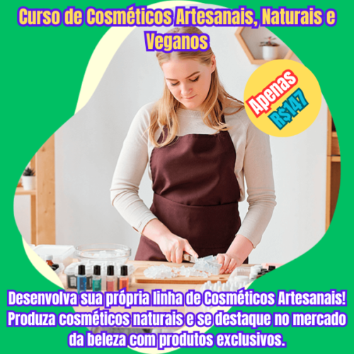 Curso de Cosméticos Artesanais, Naturais e Veganos
