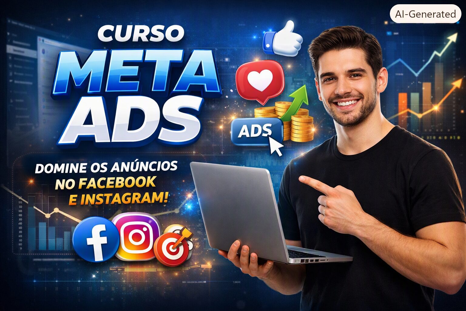Capa do Curso Meta ADS - Domine os anúncios no Facebook e Instagram
